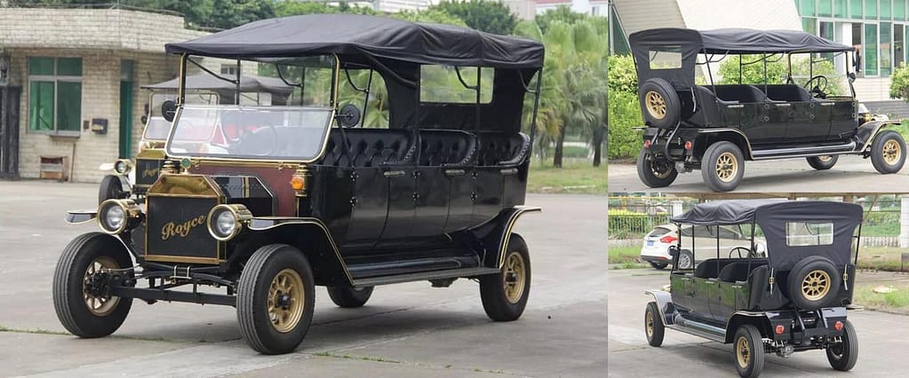 Front view of the classic Ford Model T car, showcasing its timeless design.
Title: Classic Front Elevation - Ford Model T