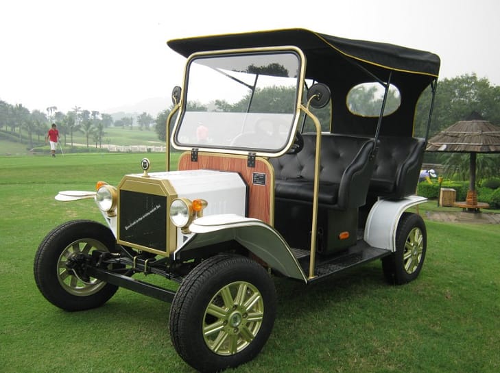 This is a model T replica made in china. Old fashion old touring golf cart